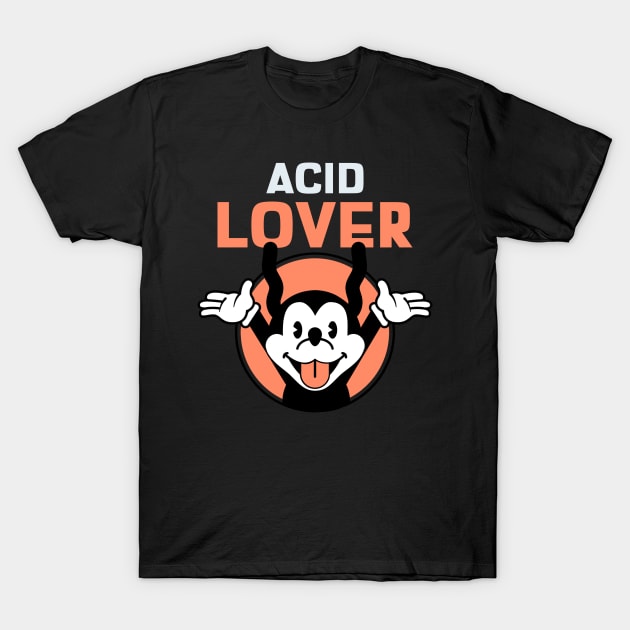 ACID Lover Cartoon Mouse T-Shirt by T-Shirt Dealer